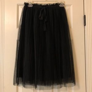 Black tulle skirt